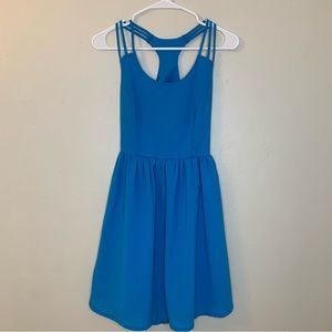 Ya Los Angeles Open Back Blue Dress